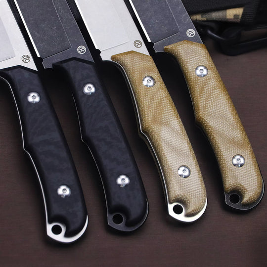 The Ravik:D2 Steel Minimalist Fixed Blade EDC Knife