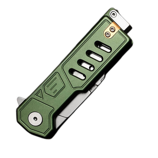 The Glide:Aluminum Replaceable Blade Pocket EDC Utility Knife