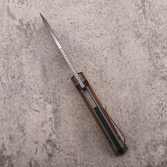 Pterosaur Wing：PEI Handle Folding Knife with 14C28N Steel
