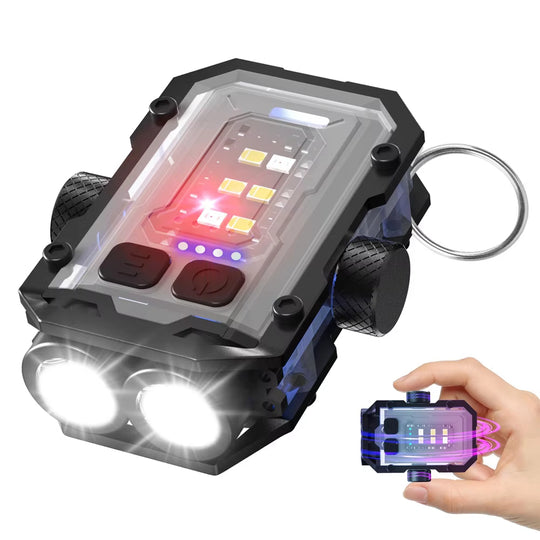LumiBolt:Rechargeable Ultra-Bright Magnetic LED Keychain Mini Flashlight