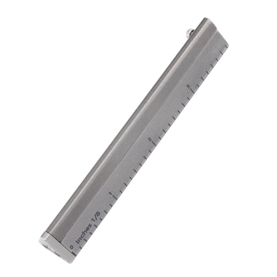 The TriRuler:Titanium Drafting Built-In Mini Pencil EDC Multi-Tool