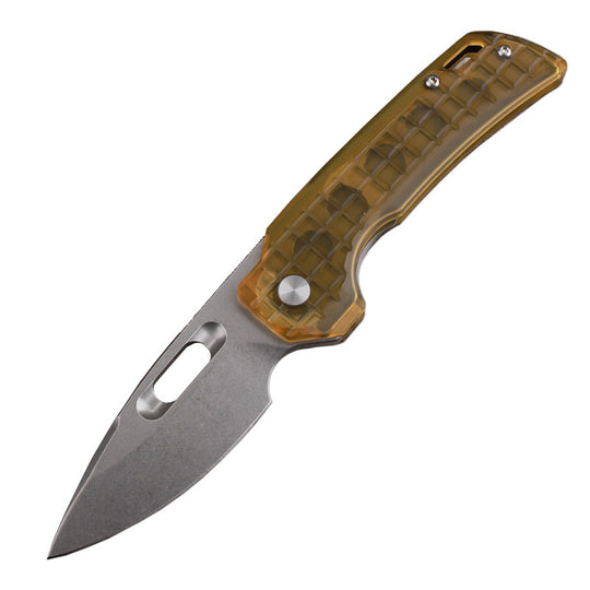 Pterosaur Wing：PEI Handle Folding Knife with 14C28N Steel