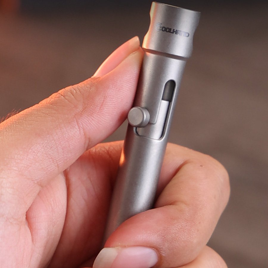 The Aurora:Premium EDC Titanium Smooth Bolt Action Pen