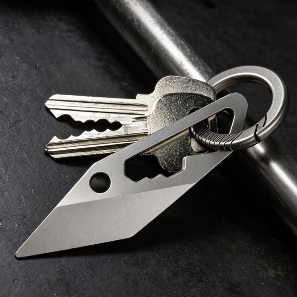 The Titan Fang:TC4 Titanium EDC Pry Bar & Screwdriver