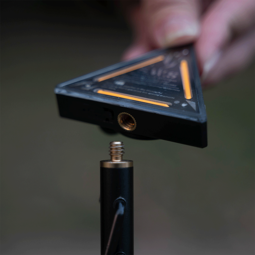 TriBadge - Rechargeable Triangle Clip Light For Camping, Warning Signal & EDC