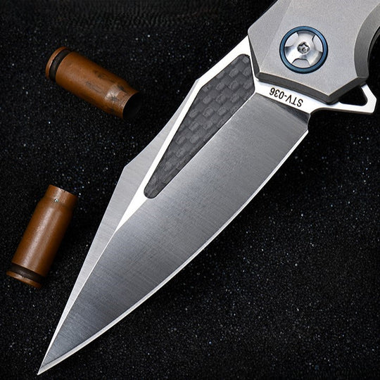 ShadowRidge M390 – Carbon Fiber Titanium Folding Knife