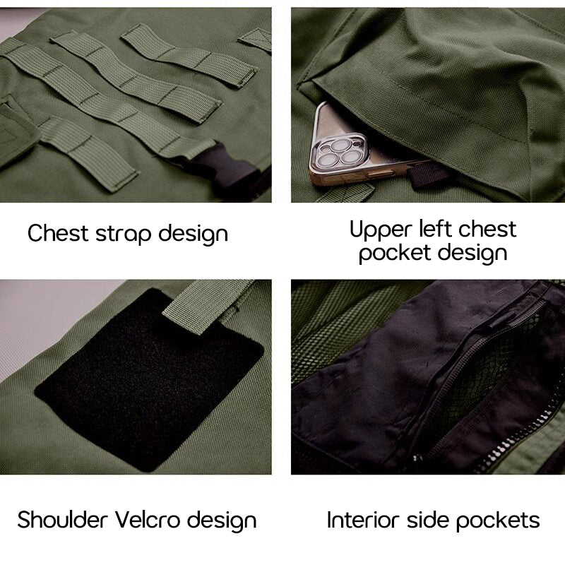 Invisible Fortress2.0: High-Performance Outdoor Waterproof Shell Top Mens Coat