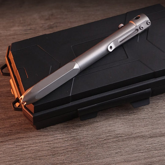 The Aurora:Premium EDC Titanium Smooth Bolt Action Pen