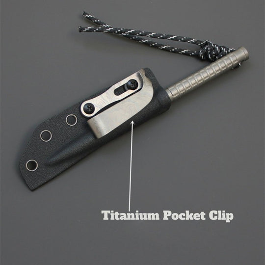 TitanSpike:Titanium Tactical Utility EDC Tool with K-Sheath