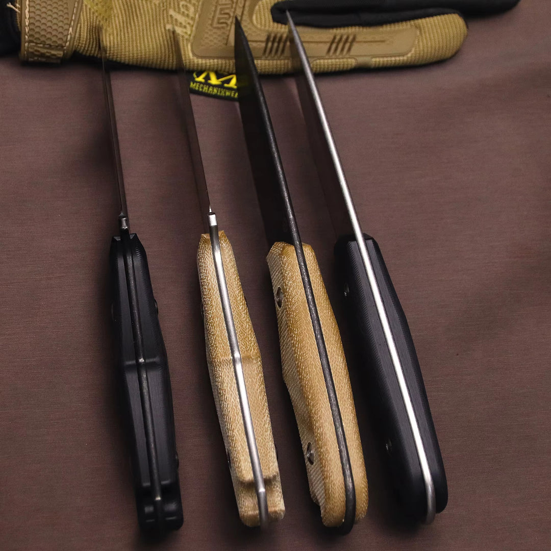 The Ravik:D2 Steel Minimalist Fixed Blade EDC Knife
