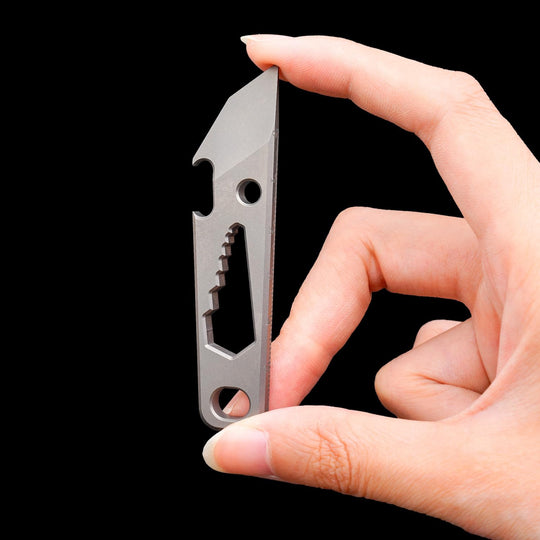 The SharkFin:Mini Titanium EDC  Multi-Tool Pry Bar