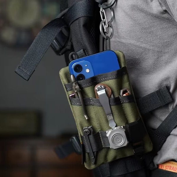 Pocketra:7-in-1 EDC Pouch – Mini Multi-Utility Wallet