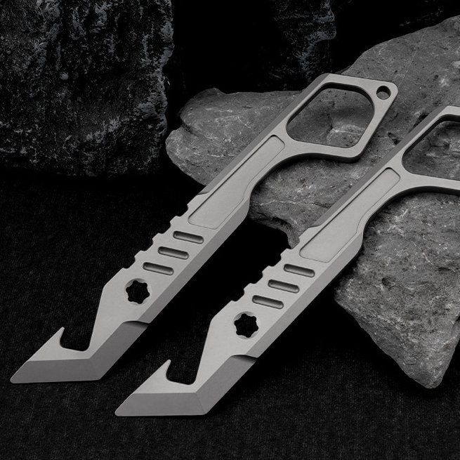 The Xevron:Titanium Pry Bar – EDC Fidget Tool & Bottle Opener