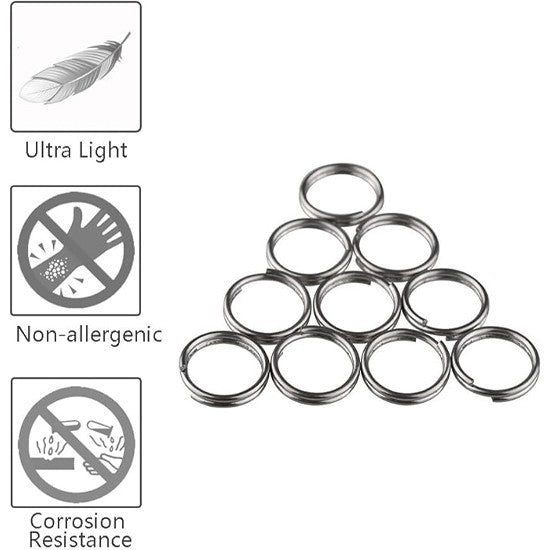 ADD-ONS:Titanium Mini Split Ring(10 pcs)
