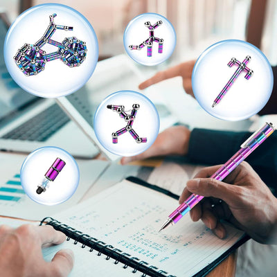 Magnetic Metal Fidget Pen-Deformable Stress Multifunctional Various of Shapes