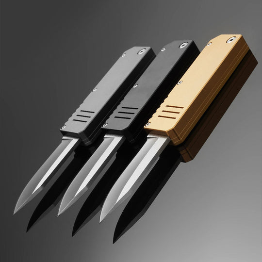 Lightning-Fast Gravity Knife – Al Alloy EDC Blade with One-Hand Opening