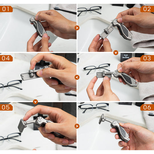 FoldRazor: A Titanium Folding Razor Inspired by EDC Tool