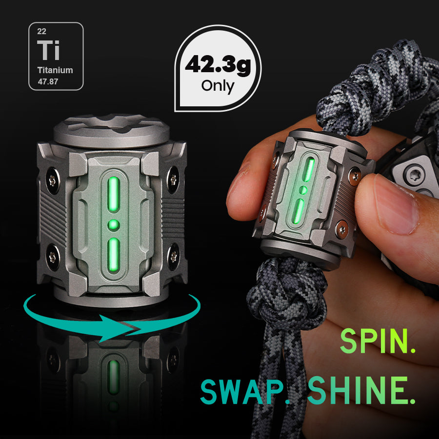 TiSpinx II: A Modular Titanium EDC Spinner Pendan