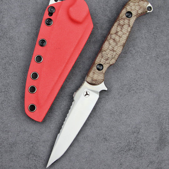 Cold Blade Darts - Camping 14C28N Steel Portable Tactical Lightweight Serrated Blade with Sheath