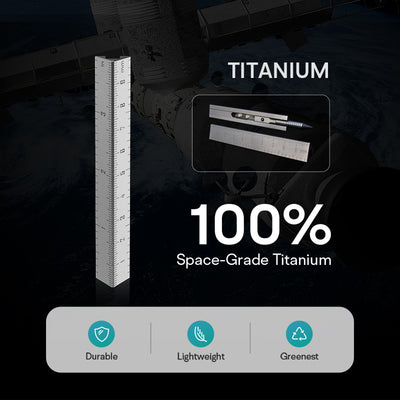 Triceratops Titanium 2-in-1 Ruler Pen - Triangular Multi-Functional Tool