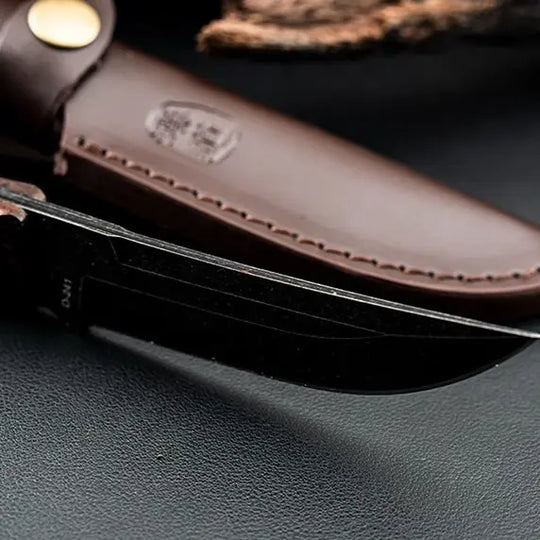 TimberForge Bushcraft Fixed Blade Knife – 5Cr15 Steel Outdoor Survival Knife