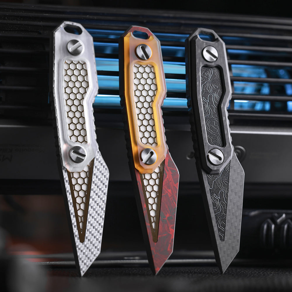 The Skeleton:Titanium EDC Glow Carbon Fiber Pocket Tool