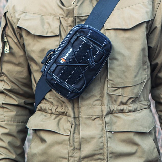 The TrekPod: Cordura Fabric Tactical Belt MOLLE Phone Waist Pack
