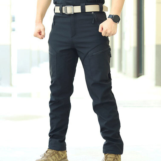 ArcticShield - Thermal Softshell Cargo Pants for Men Waterproof, Windproof, Fleece-Lined Winter Outdoor Tactical Pants