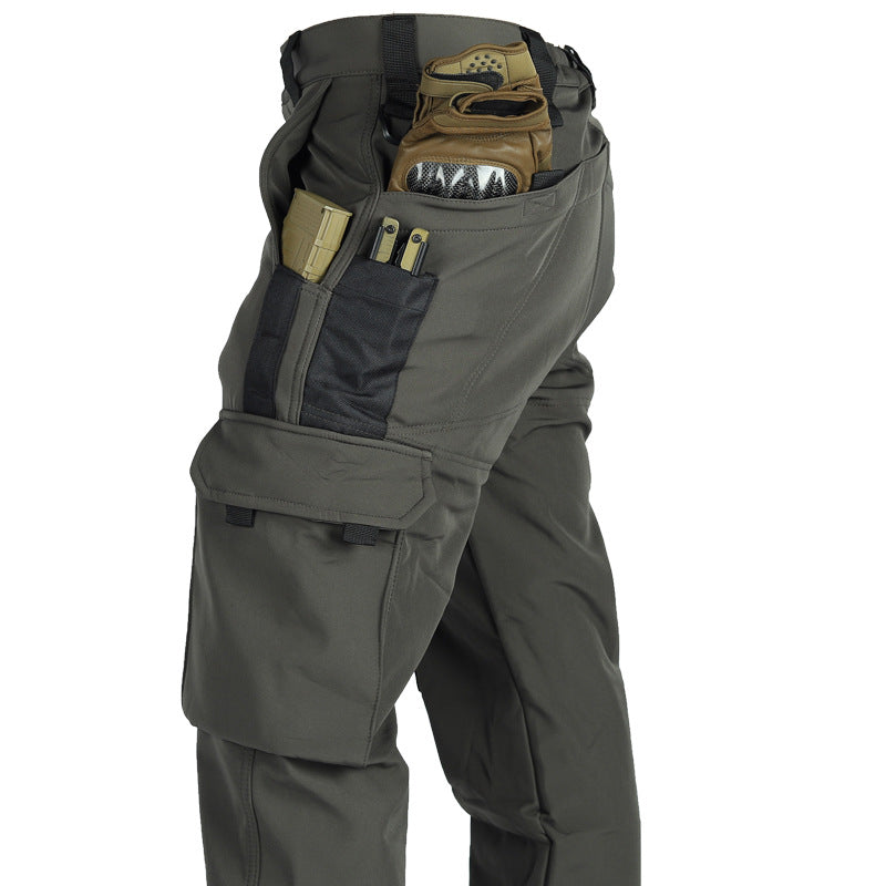 Frontier - Softshell Cargo Pants for Men Waterproof, Windproof, Multi-Pocket Outdoor Hiking & Tactical Pants