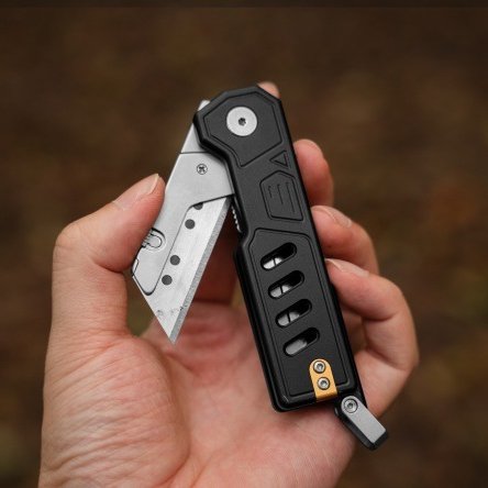 The Glide:Aluminum Replaceable Blade Pocket EDC Utility Knife