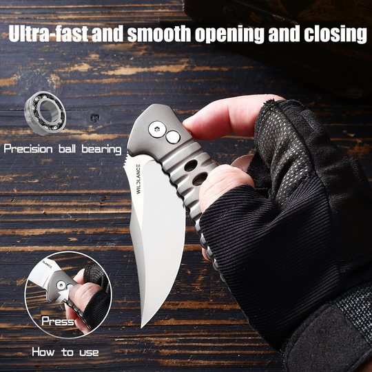 NimbleTitan - Titanium Handle EDC Small Pocket Knife