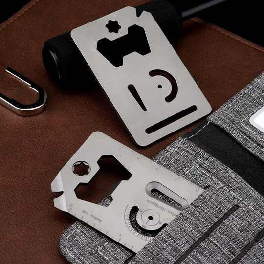 The Pocket Core:Titanium 8-in-1 Multi-Tool EDC Card