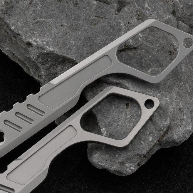 The Xevron:Titanium Pry Bar – EDC Fidget Tool & Bottle Opener