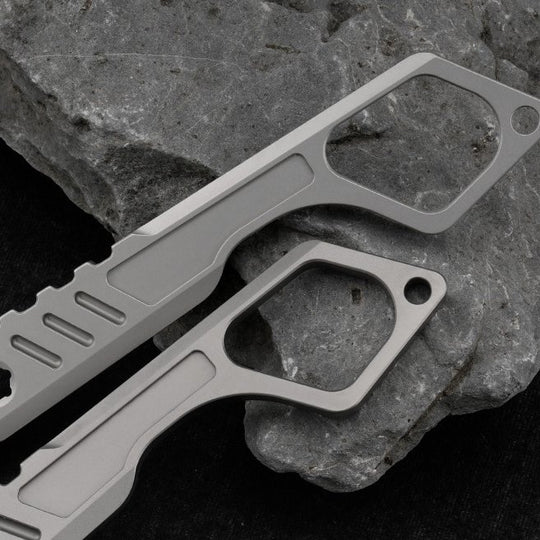 The Xevron:Titanium Pry Bar – EDC Fidget Tool & Bottle Opener