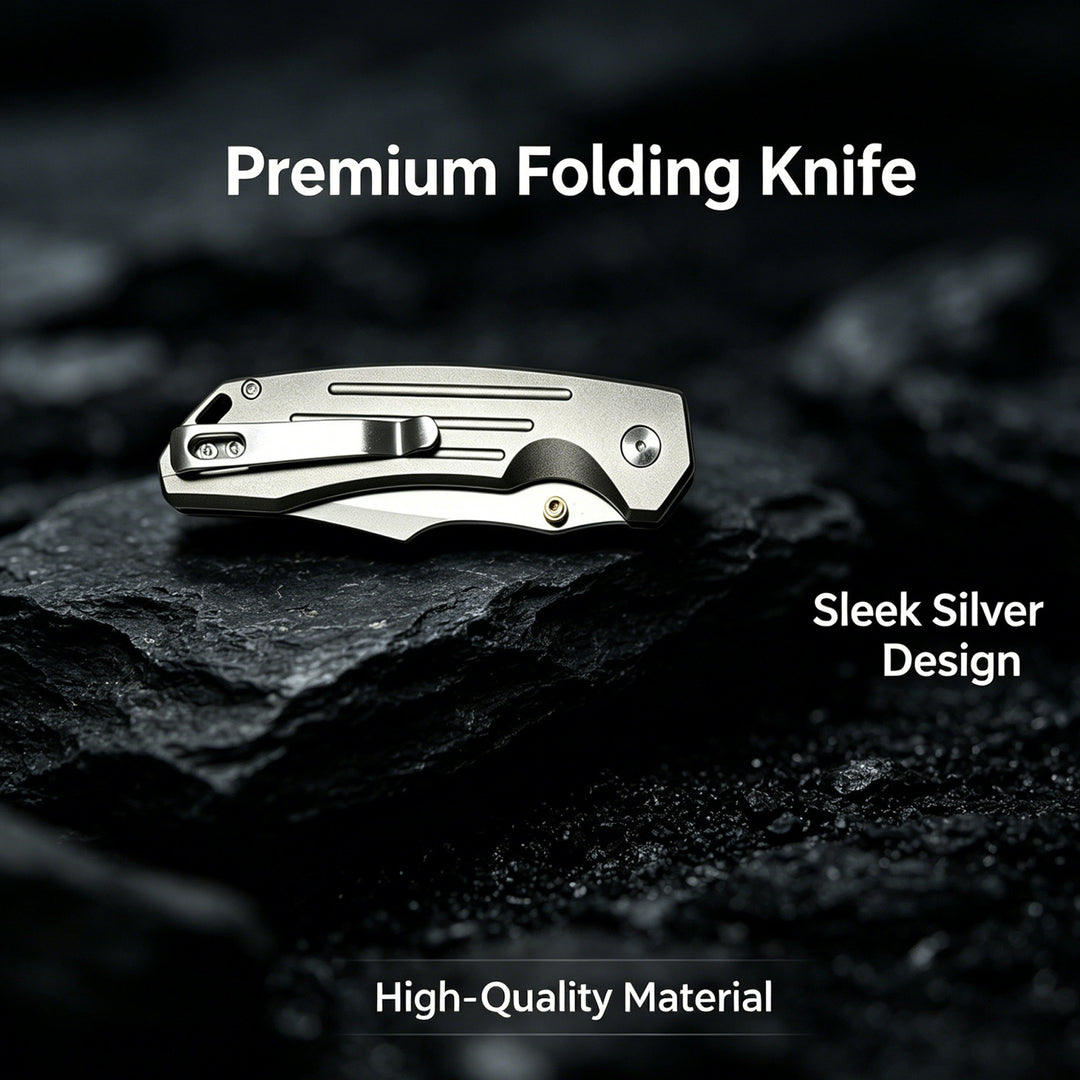 Forest Cheetah:14C28N Steel Button Lock Folding Knife Outdoor EDC Blade