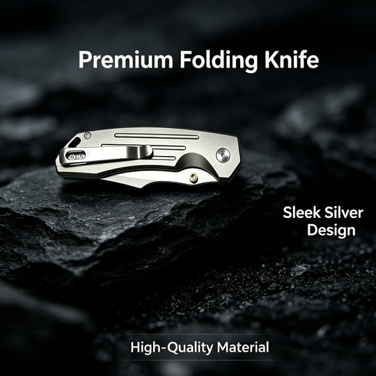 Forest Cheetah:14C28N Steel Button Lock Folding Knife Outdoor EDC Blade
