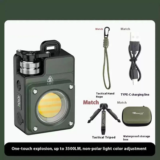 NovaFlare Camp LED Flashlight: 3500LM Magnetic & Rechargeable 5 Modes, 15H Runtime