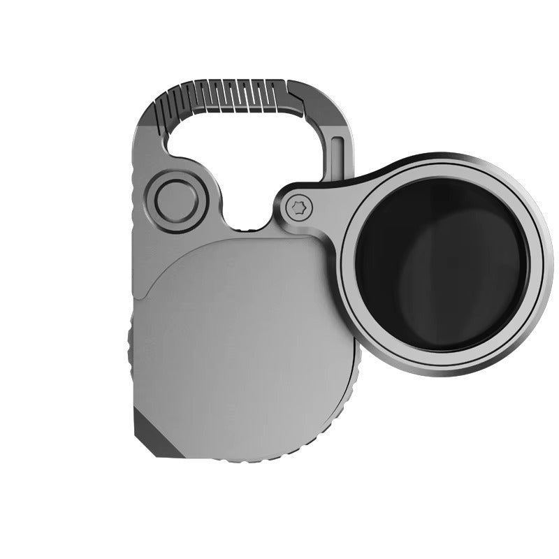 The Magnorth: Titanium Compass EDC Clip with Magnifier, Bubble Level & Pry Bar