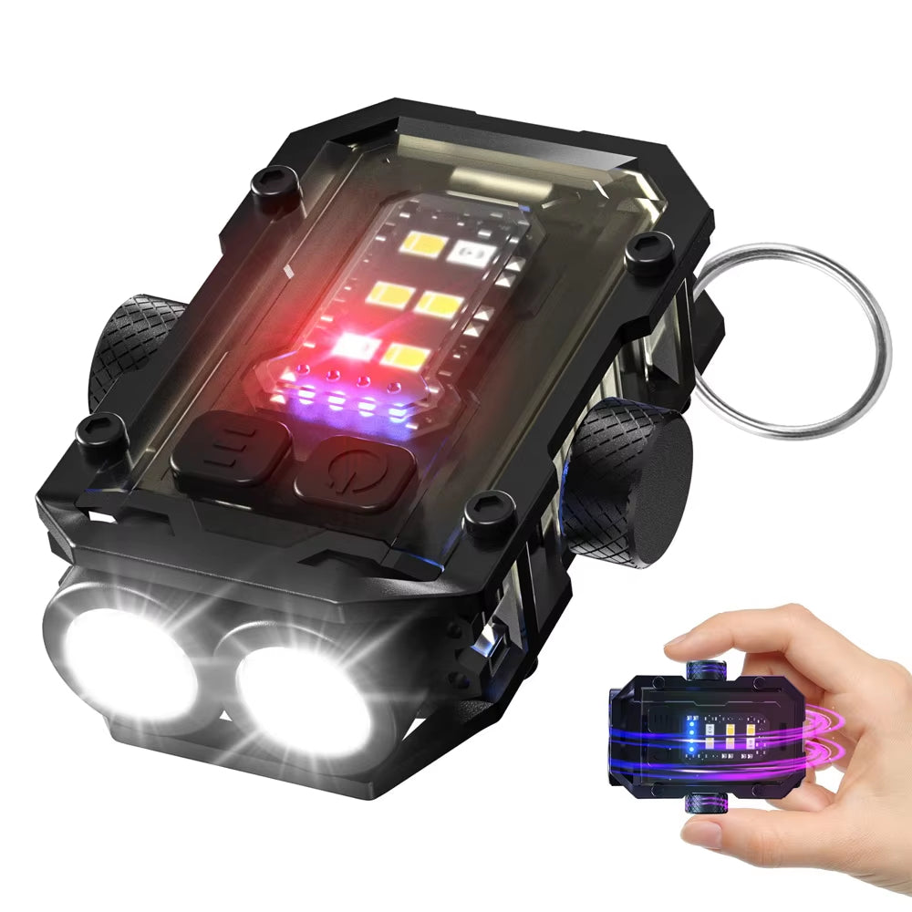 LumiBolt:Rechargeable Ultra-Bright Magnetic LED Keychain Mini Flashlight