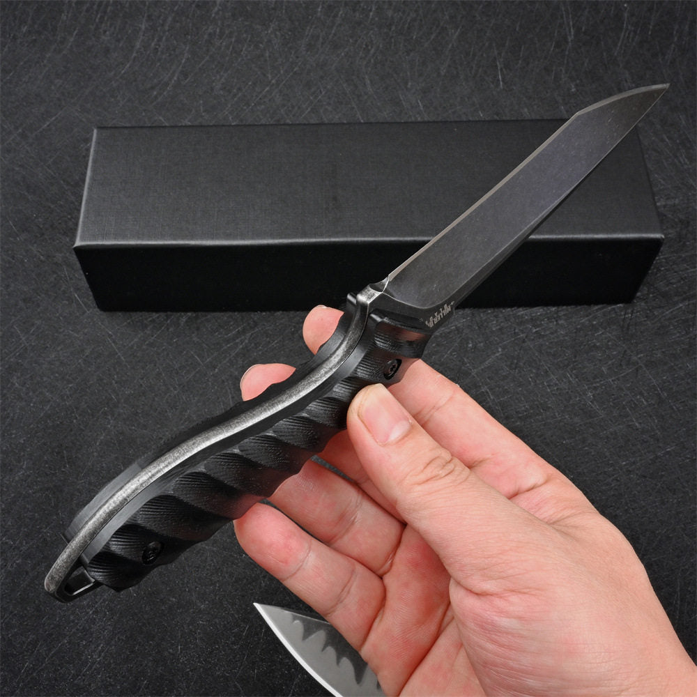 Frost Sentinel: Ultra-Hard Fixed Blade for Wilderness Reliability Full Tang Knife