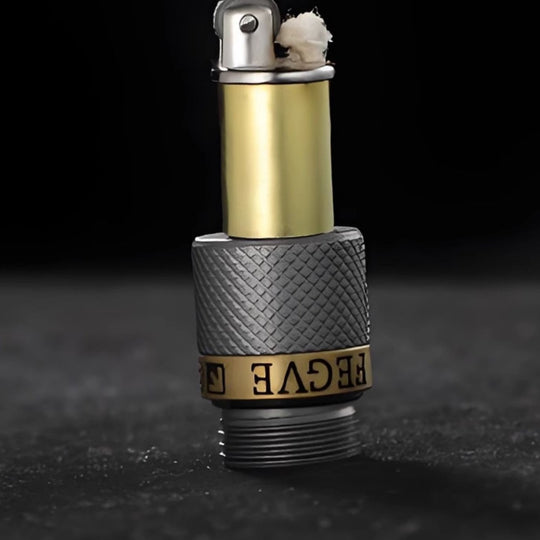 The Spark Vault:Titanium & Copper Mini Oil Lighter