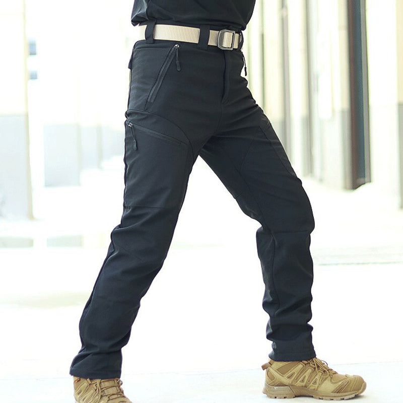 ArcticShield - Thermal Softshell Cargo Pants for Men Waterproof, Windproof, Fleece-Lined Winter Outdoor Tactical Pants