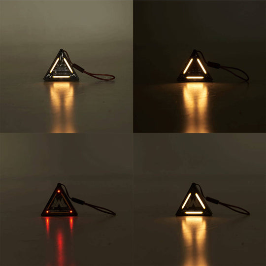 TriBadge - Rechargeable Triangle Clip Light For Camping, Warning Signal & EDC
