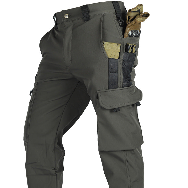 Frontier - Softshell Cargo Pants for Men Waterproof, Windproof, Multi-Pocket Outdoor Hiking & Tactical Pants