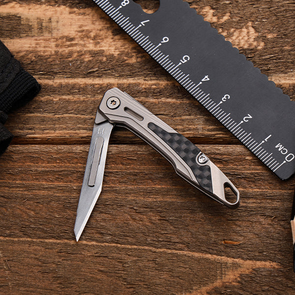 NickBlade - Titanium Micro Folding Knife for EDC Tasks