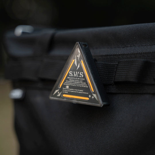 TriBadge - Rechargeable Triangle Clip Light For Camping, Warning Signal & EDC