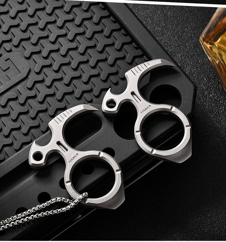 TitanKnuck – Titanium Finger Knuckle With Bottle Opener & Fidget Function