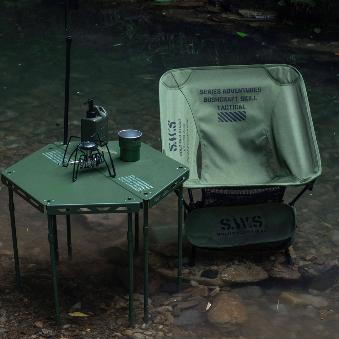 Moon Chair - Portable Folding Aluminum Camp Stool For Camping, Fishing & Cycling