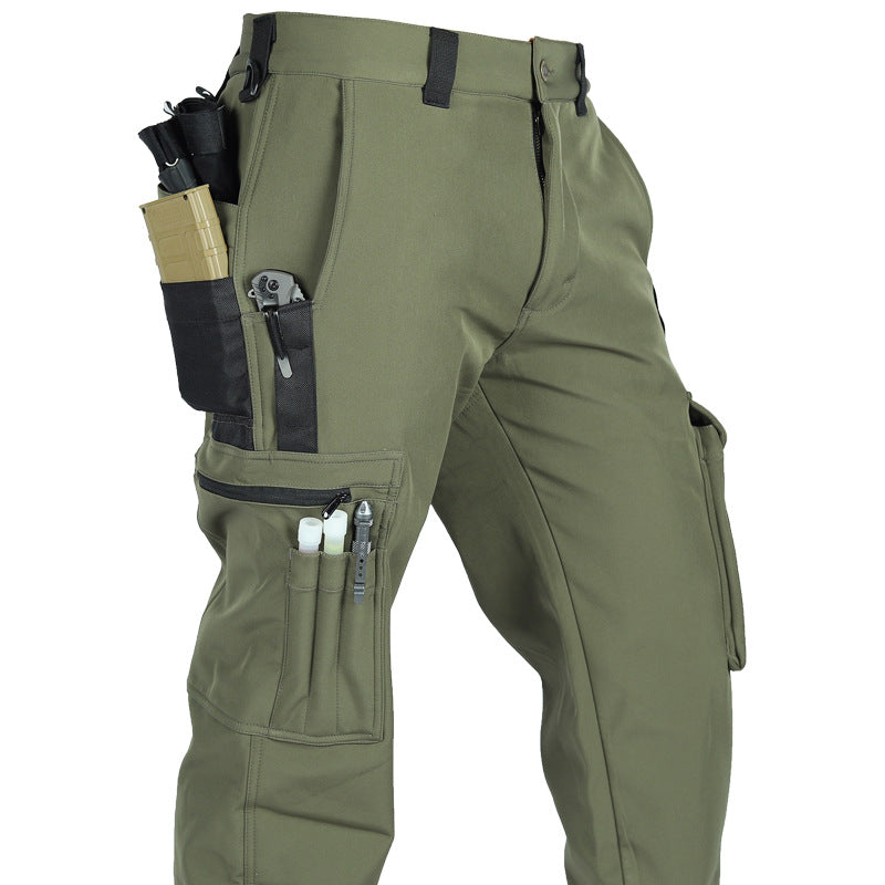 Frontier - Softshell Cargo Pants for Men Waterproof, Windproof, Multi-Pocket Outdoor Hiking & Tactical Pants