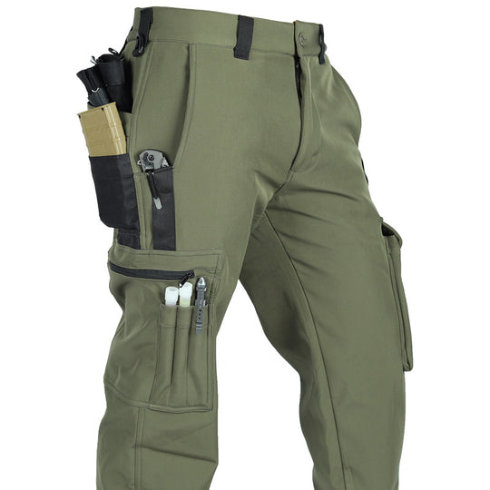 Frontier - Softshell Cargo Pants for Men Waterproof, Windproof, Multi-Pocket Outdoor Hiking & Tactical Pants